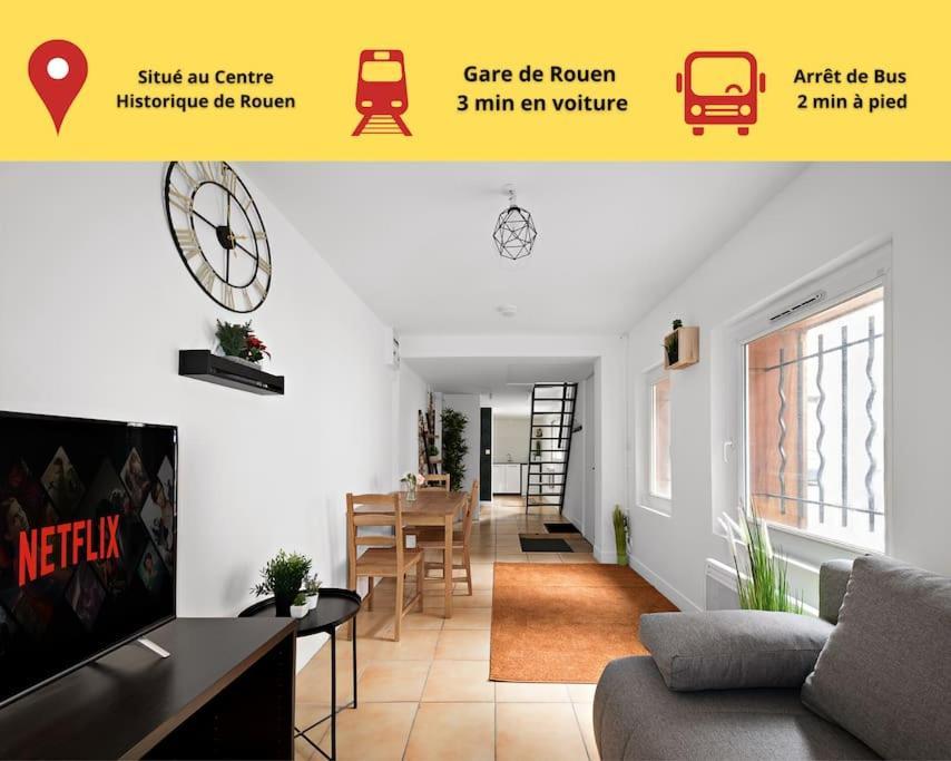 Amboise//Cosy-Centreville Rouen//Netfilx-Wifi//6Pers Dış mekan fotoğraf